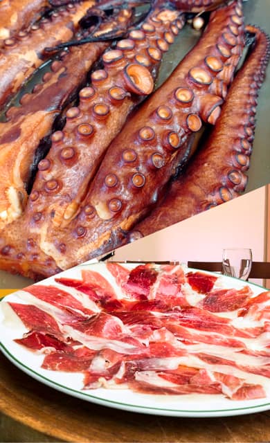 pulpo y jamón pulpo y jamón
